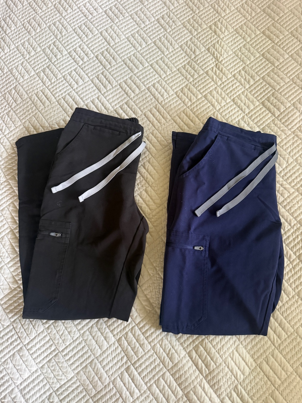 Bundle: 2 Figs Kade Pants.Black & Navy XSP. Pre-owned